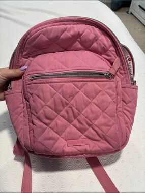 Vera Bradley Quilted Pink Mini Backpack